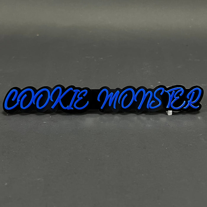 1PC COOKIE MONSTER 3D Acrylic Badge - Car Truck Emblem Fender Sticker