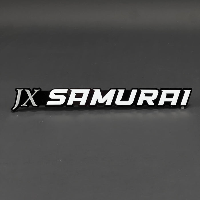 1PC JX SAMURAI 3D Acrylic Badge - Car Truck Emblem Fender Tailgate Trunk Sticker