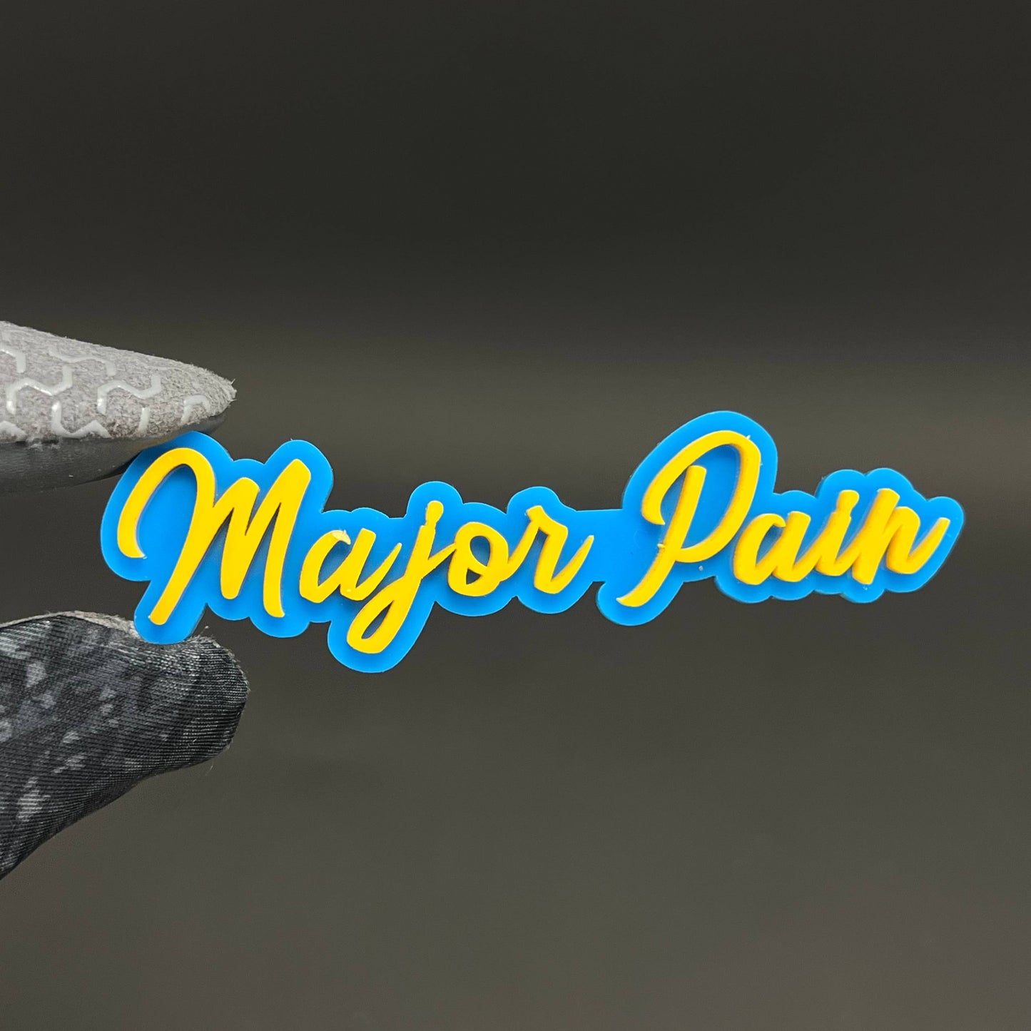 1PC Major Pain 3D Acrylic Badge - Car Truck Emblem Fender Tailgate Trunk Sticker