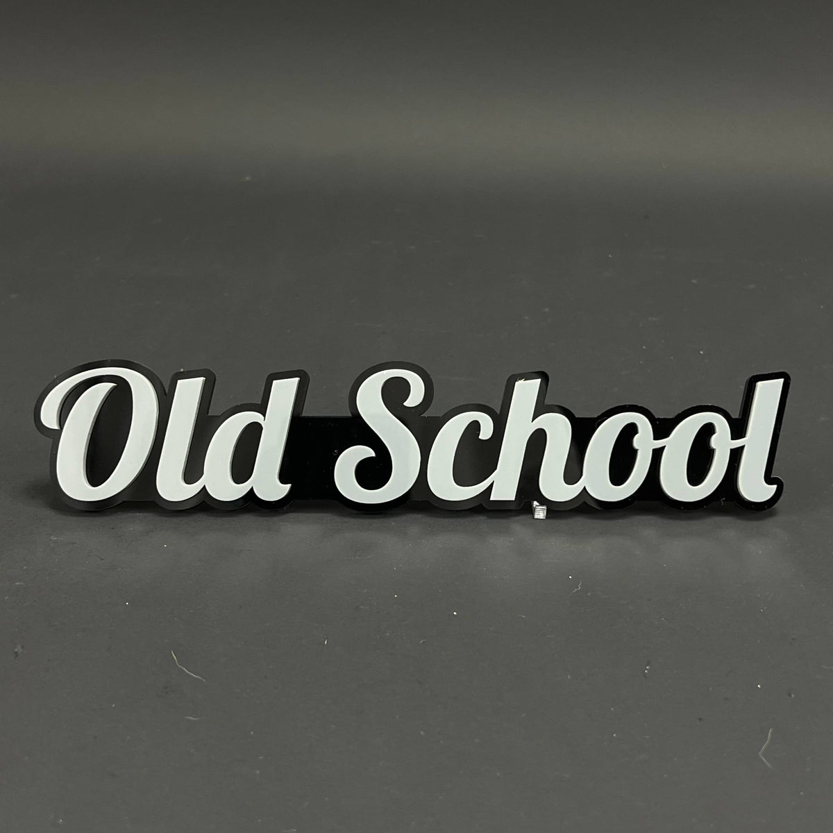 1PC Old School 3D Acrylic Badge - Car Truck Emblem Fender Tailgate Trunk Sticker