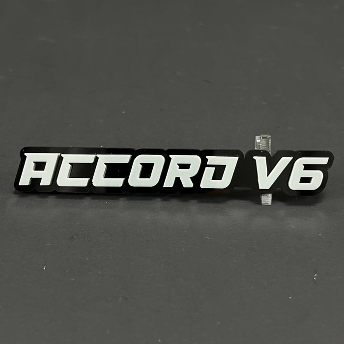 1PC ACCORD V6 3D Acrylic Badge - Car Truck Emblem Fender Tailgate Trunk Sticker