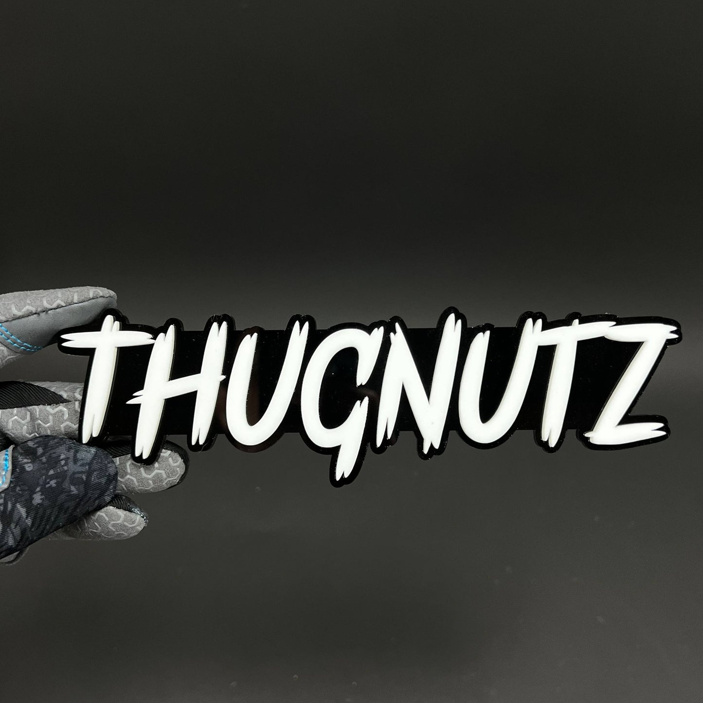 1PC THUGNUTZ 3D Acrylic Badge - Car Truck Emblem Fender Tailgate Trunk Sticker
