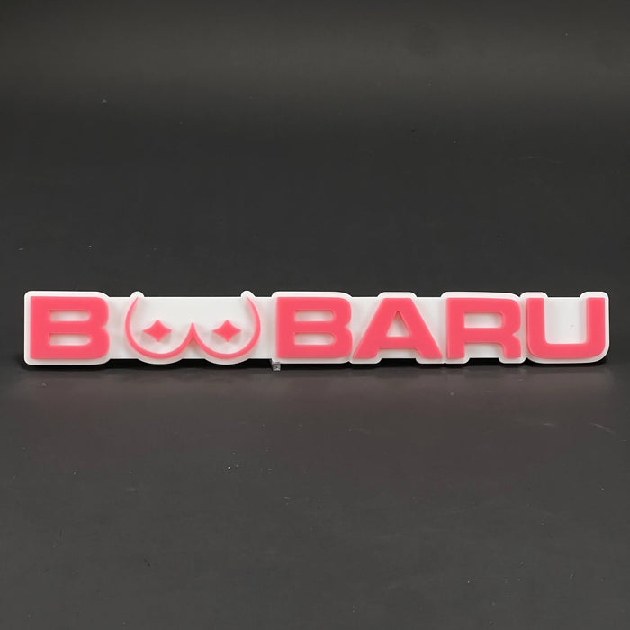 1PC BOOBARU 3D Acrylic Badge - Car Truck Emblem Fender Tailgate Trunk Sticker