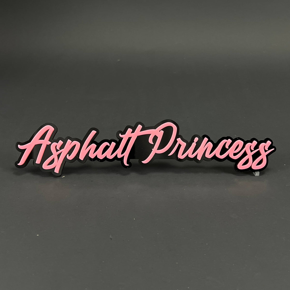 1PC Asphalt Princess 3D Acrylic Badge - Car Truck Emblem Fender Sticker