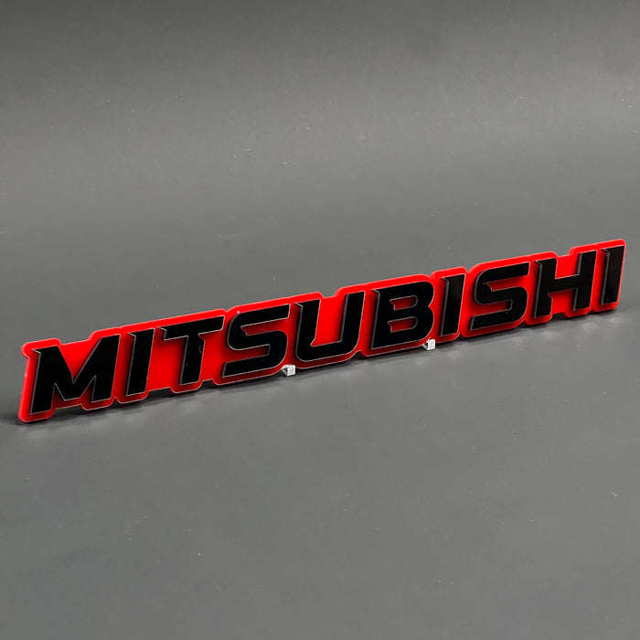 Mitsubishi 3D Acrylic Badge - Car Truck Emblem Fender Tailgate Trunk Sticker