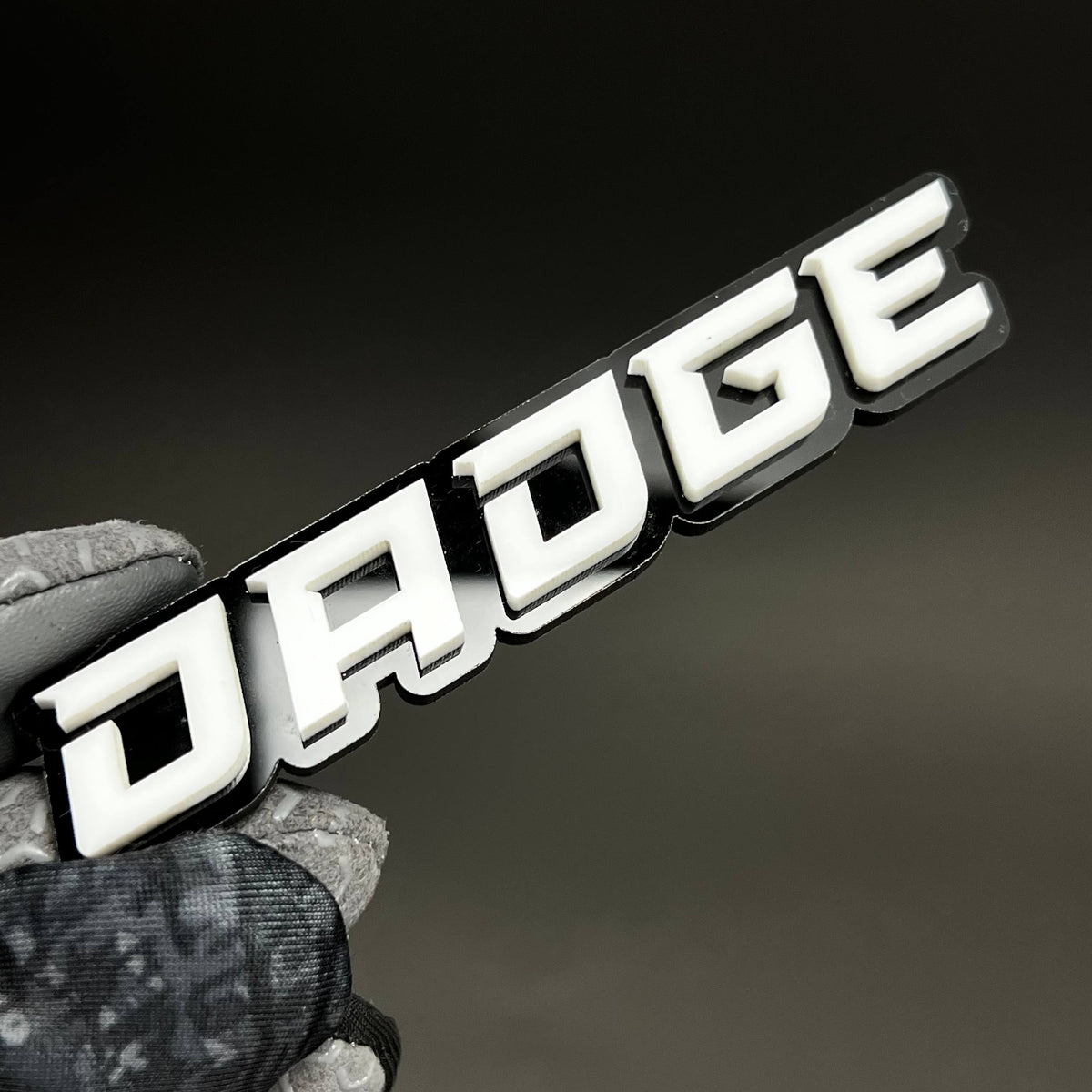 1PC DADGE 3D Acrylic Badge - Car Truck Emblem Fender Tailgate Trunk Sticker