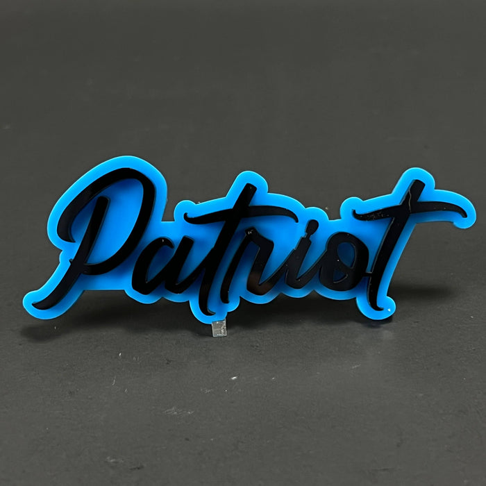 1PC Patriot 3D Acrylic Badge - Car Truck Emblem Fender Tailgate Trunk Sticker