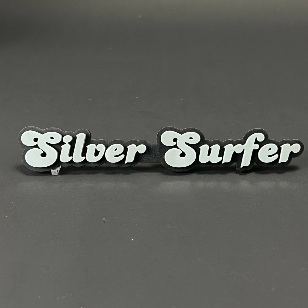 1PC Silver Surfer 3D Acrylic Badge - Car Truck Emblem Fender Sticker