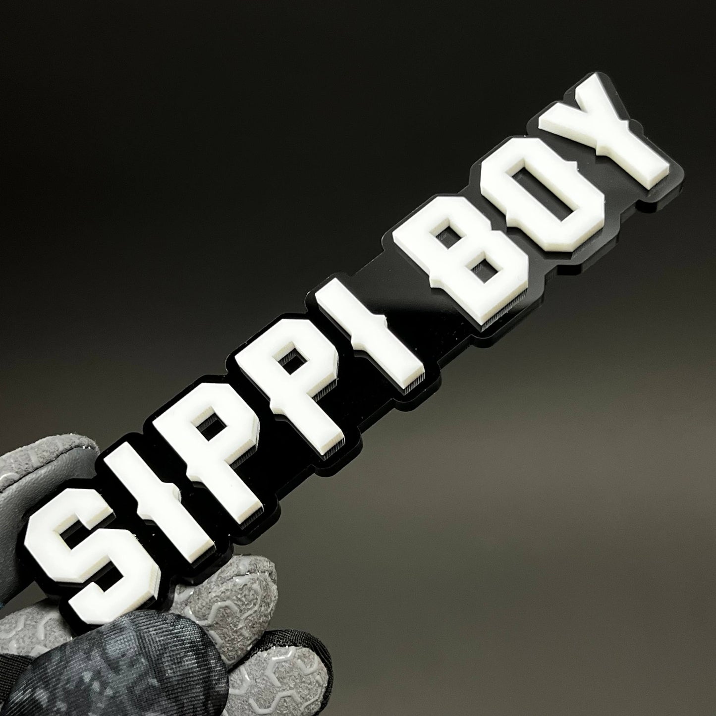 1PC SIPPI BOY 3D Acrylic Badge - Car Truck Emblem Fender Tailgate Trunk Sticker