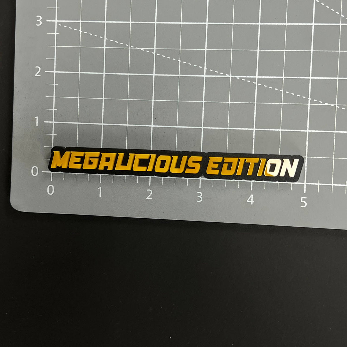 1PC MEGRUCIOUS EDITION 3D Acrylic Badge - Car Truck Emblem Fender Sticker