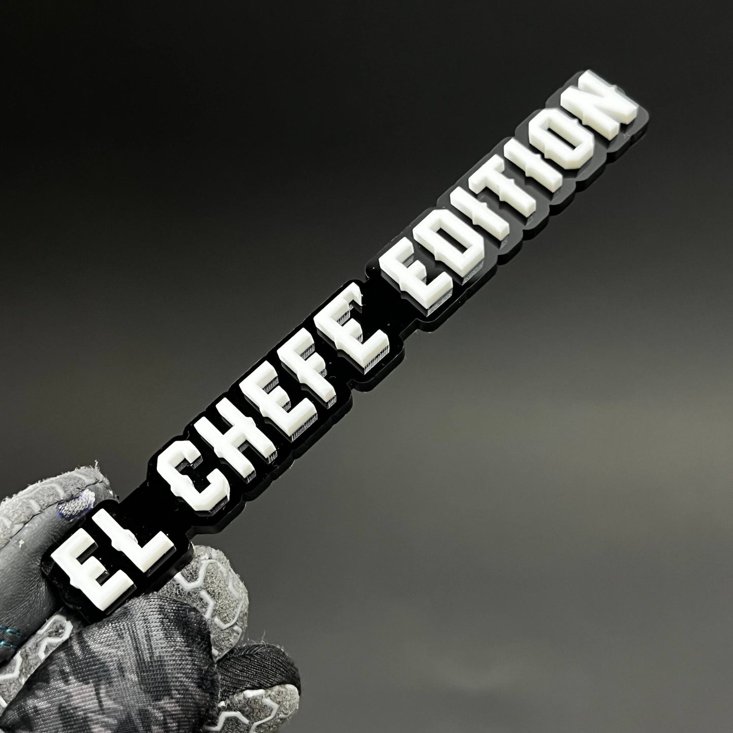 1PC EL CHEFE EDITION 3D Acrylic Badge - Car Truck Emblem Fender Sticker