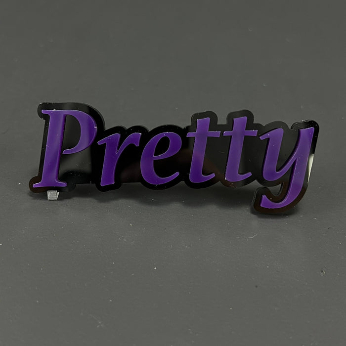 1PC Pretty 3D Acrylic Badge - Car Truck Emblem Fender Tailgate Trunk Sticker