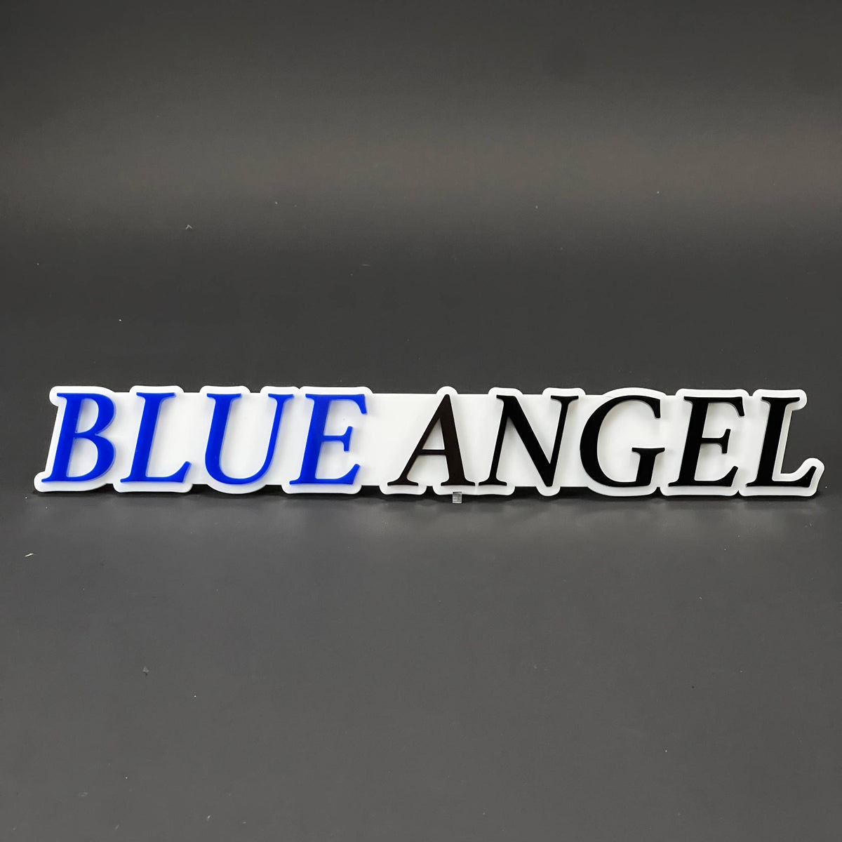 1PC BLUE ANGEL 3D Acrylic Badge - Car Truck Emblem Fender Tailgate Trunk Sticker
