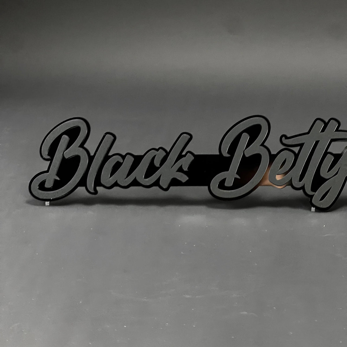 1PC Black Betty 3D Acrylic Badge - Car Truck Emblem Fender Sticker