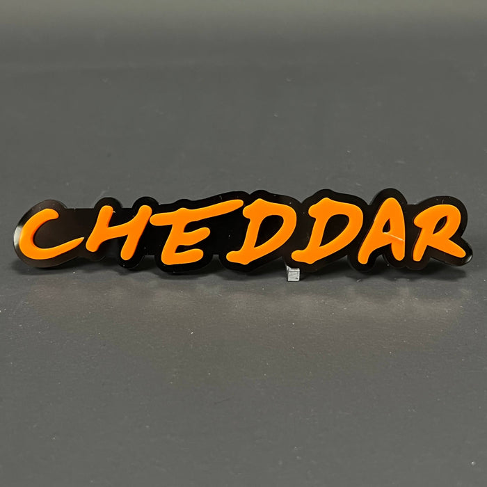 1PC CHEDDAR 3D Acrylic Badge - Car Truck Emblem Fender Tailgate Trunk Sticker