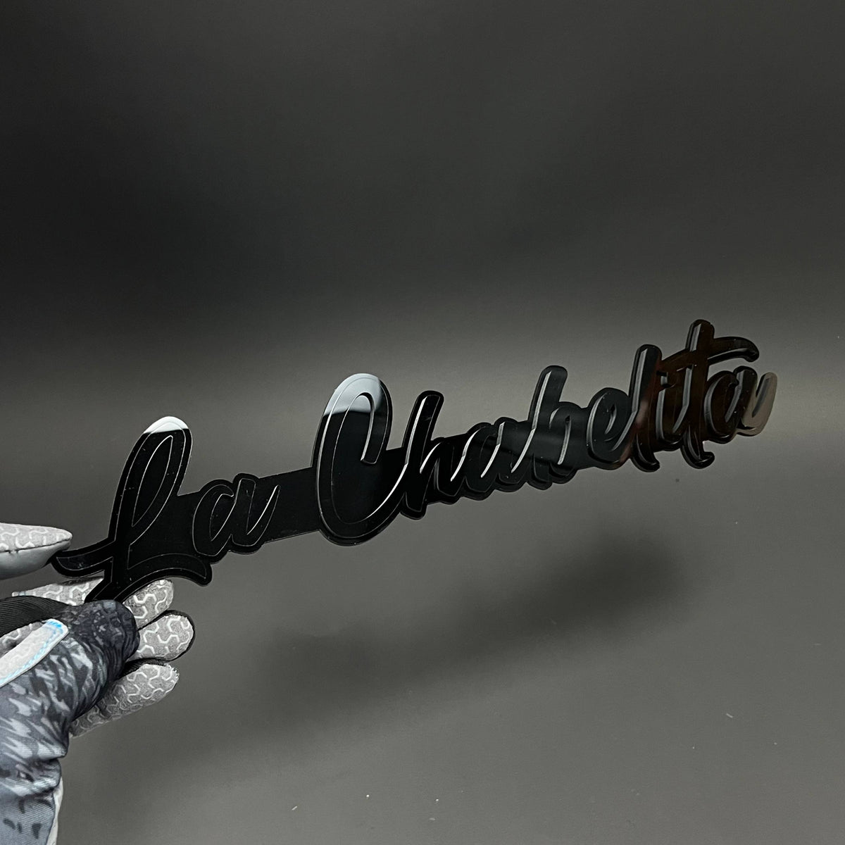1PC La Chulelita 3D Acrylic Badge - Car Truck Emblem Fender Sticker