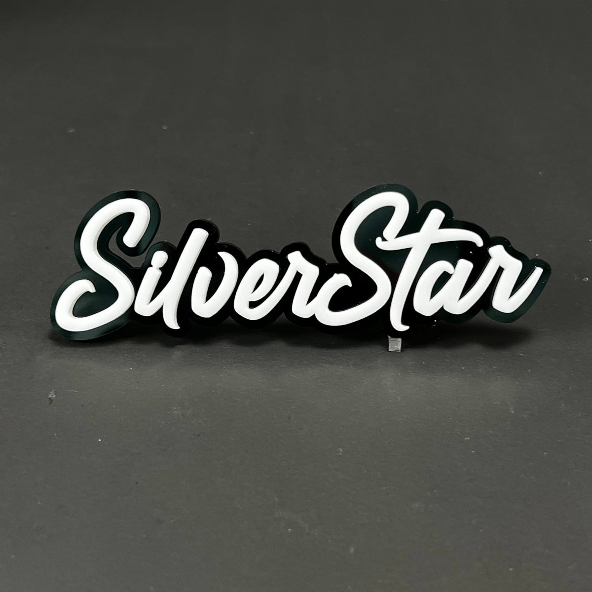 1PC SilverStar 3D Acrylic Badge - Car Truck Emblem Fender Tailgate Trunk Sticker