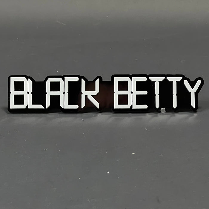 1PC BLACK BETTY 3D Acrylic Badge - Car Truck Emblem Fender Sticker