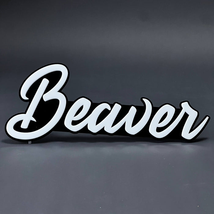 1PC Beaver 3D Acrylic Badge - Car Truck Emblem Fender Tailgate Trunk Sticker