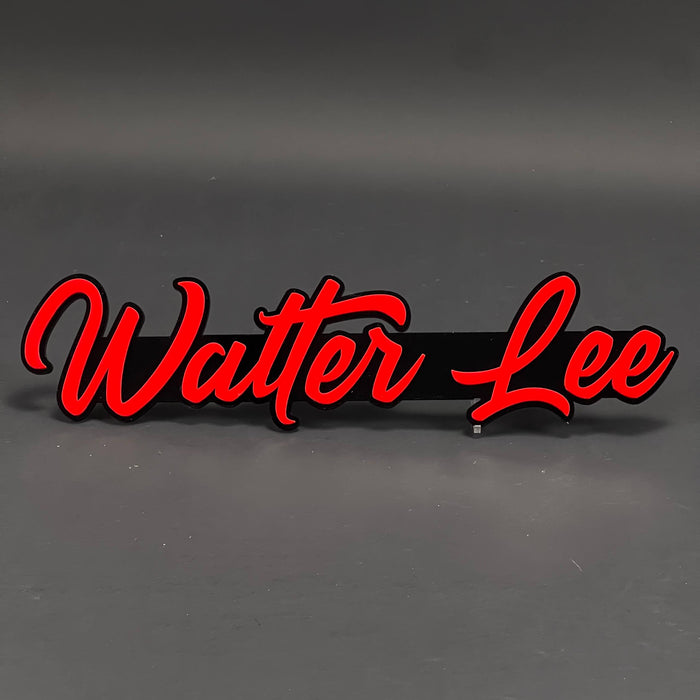1PC Watter Lee 3D Acrylic Badge - Car Truck Emblem Fender Tailgate Trunk Sticker