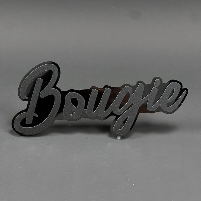 1PC Bougie 3D Acrylic Badge - Car Truck Emblem Fender Tailgate Trunk Sticker