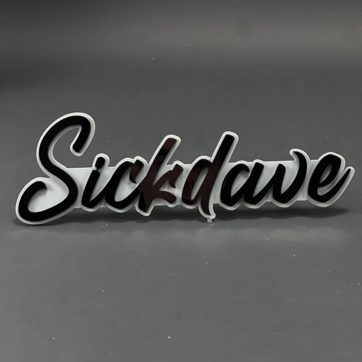 1PC Sickdave 3D Acrylic Badge - Car Truck Emblem Fender Tailgate Trunk Sticker