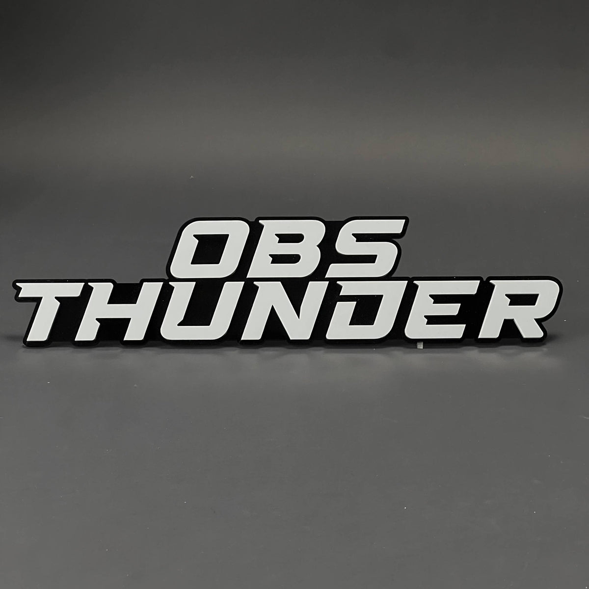 1PC OBS THUNDER 3D Acrylic Badge - Car Truck Emblem Fender Sticker