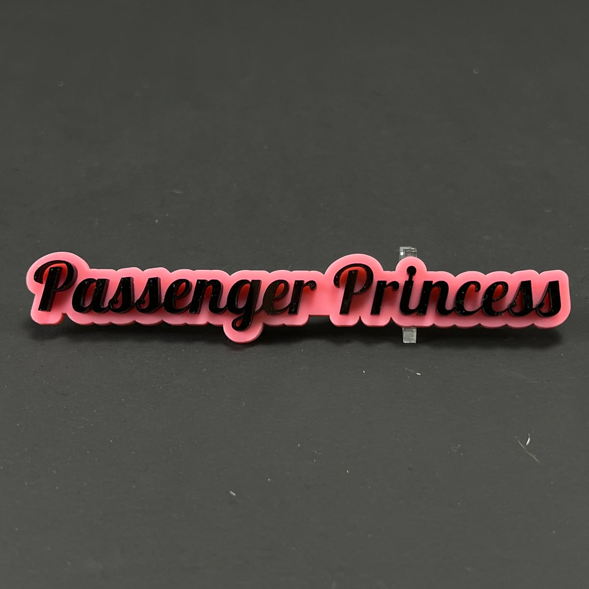 1PC Passenger Princess 3D Acrylic Badge - Car Truck Emblem Fender Sticker