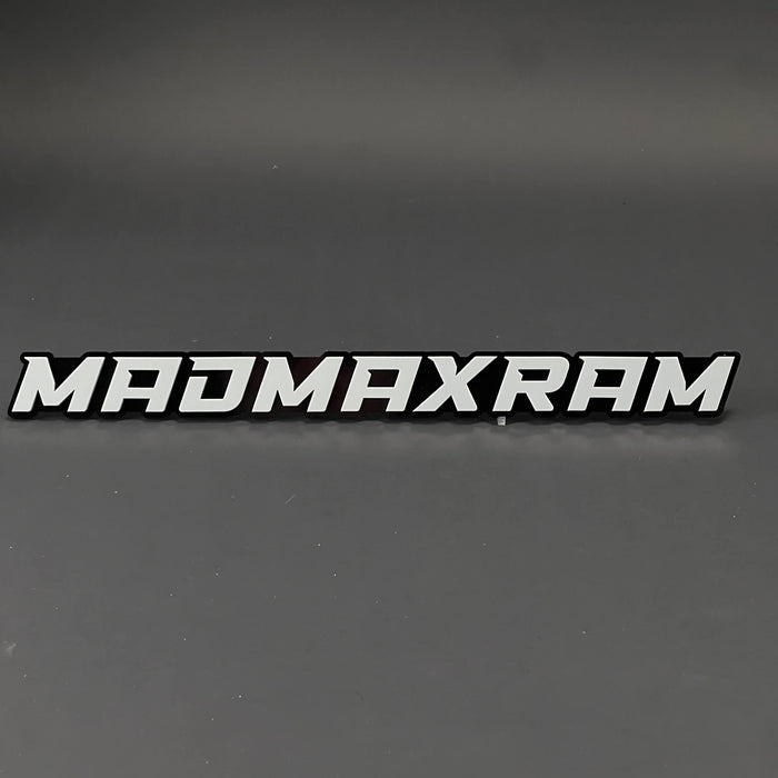 1PC MADMAXRAM 3D Acrylic Badge - Car Truck Emblem Fender Tailgate Trunk Sticker