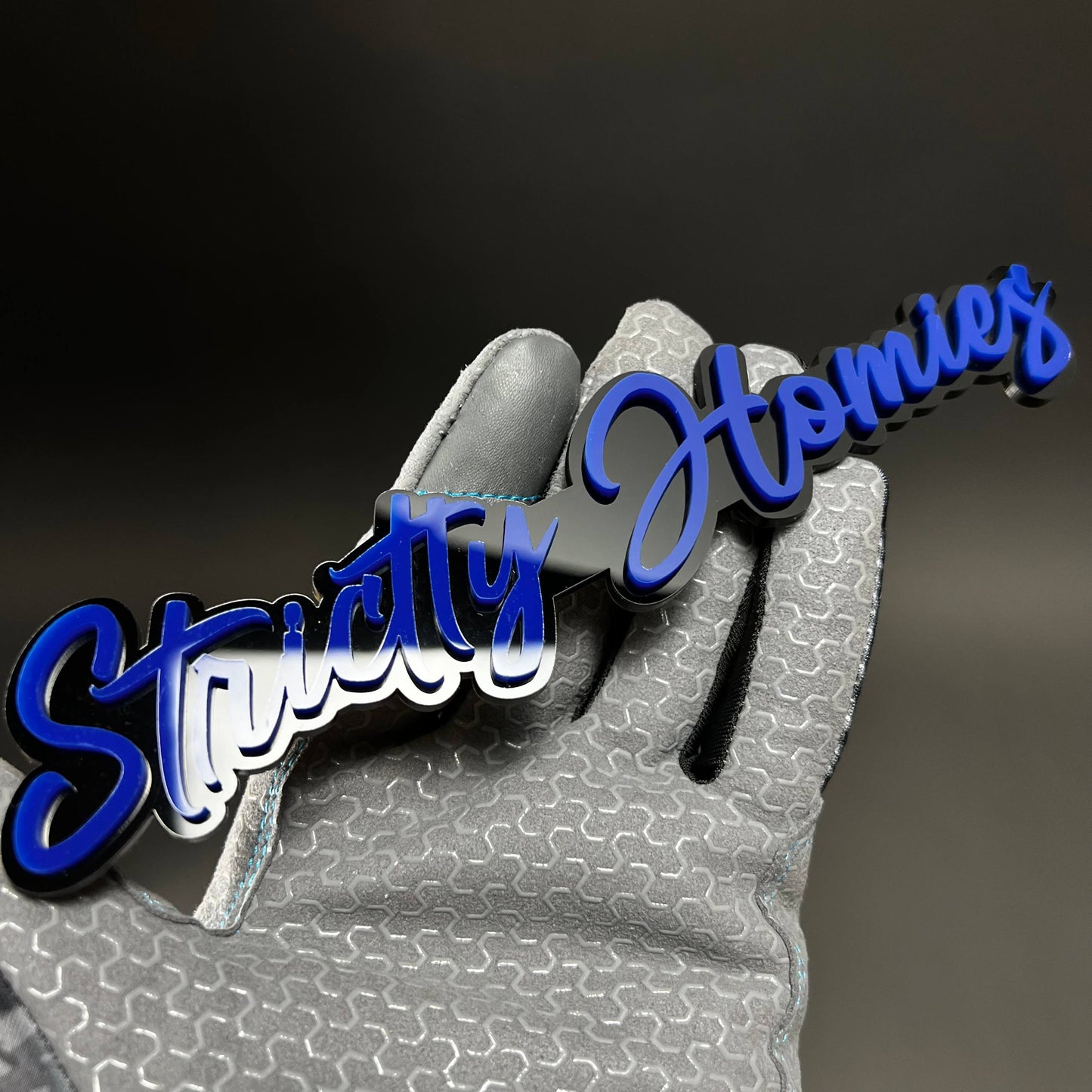 1PC Strictly Homies 3D Acrylic Badge - Car Truck Emblem Fender Sticker