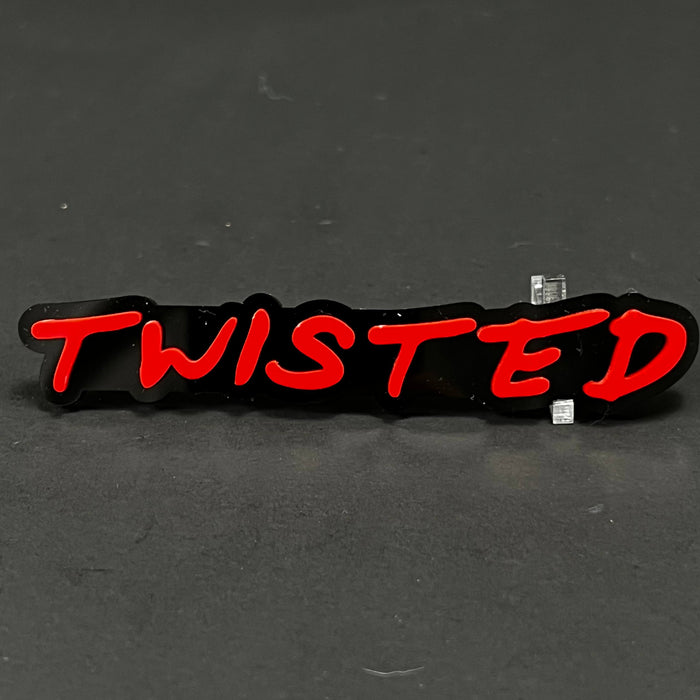 1PC TWISTED 3D Acrylic Badge - Car Truck Emblem Fender Tailgate Trunk Sticker