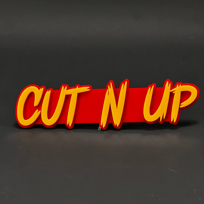 1PC CUT N UP 3D Acrylic Badge - Car Truck Emblem Fender Tailgate Trunk Sticker