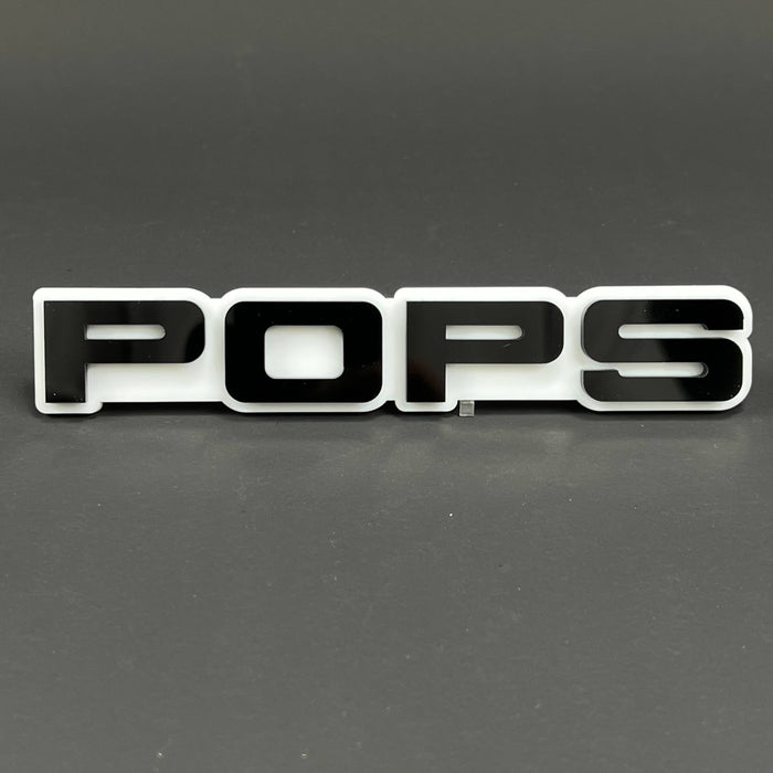 1PC POPS 3D Acrylic Badge - Car Truck Emblem Fender Tailgate Trunk Sticker