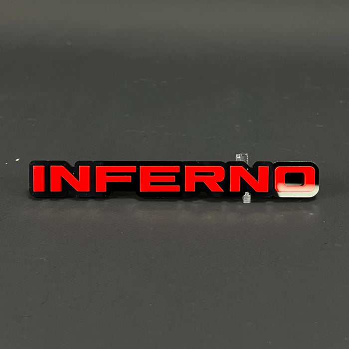 1PC INFERNO 3D Acrylic Badge - Car Truck Emblem Fender Tailgate Trunk Sticker
