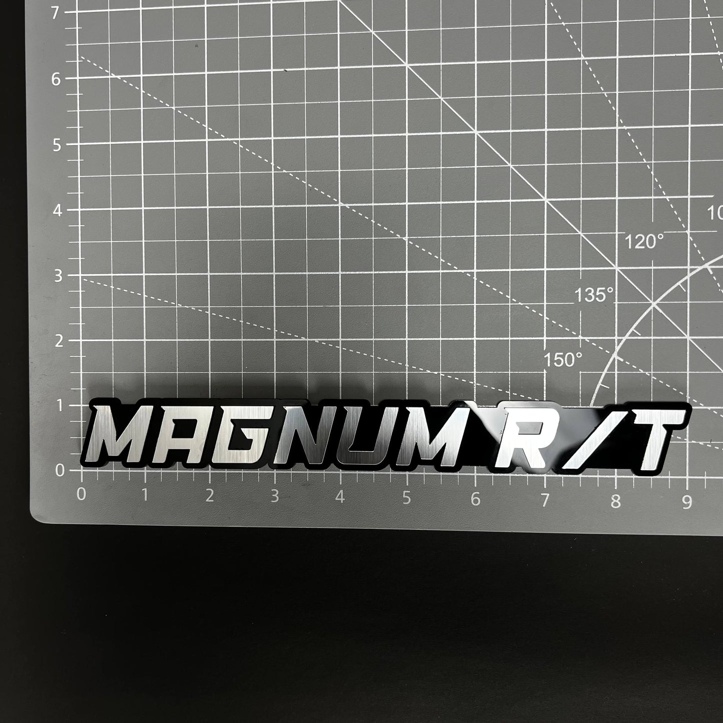 1PC MAGNUM R/T 3D Acrylic Badge - Car Truck Emblem Fender Tailgate Trunk Sticker