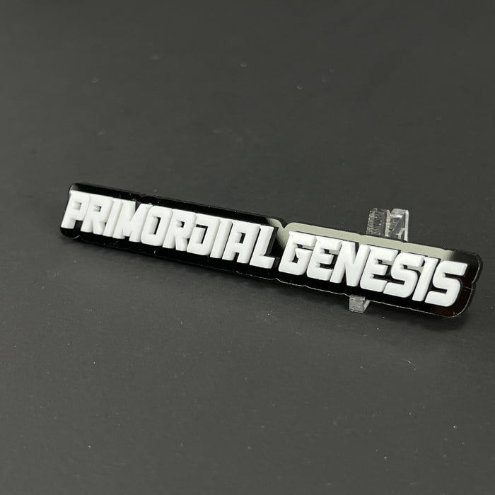 1PC PRIMORDIAL GENESIS 3D Acrylic Badge - Car Truck Emblem Fender Sticker