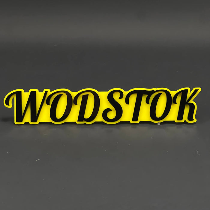 1PC WODSTOK 3D Acrylic Badge - Car Truck Emblem Fender Tailgate Trunk Sticker