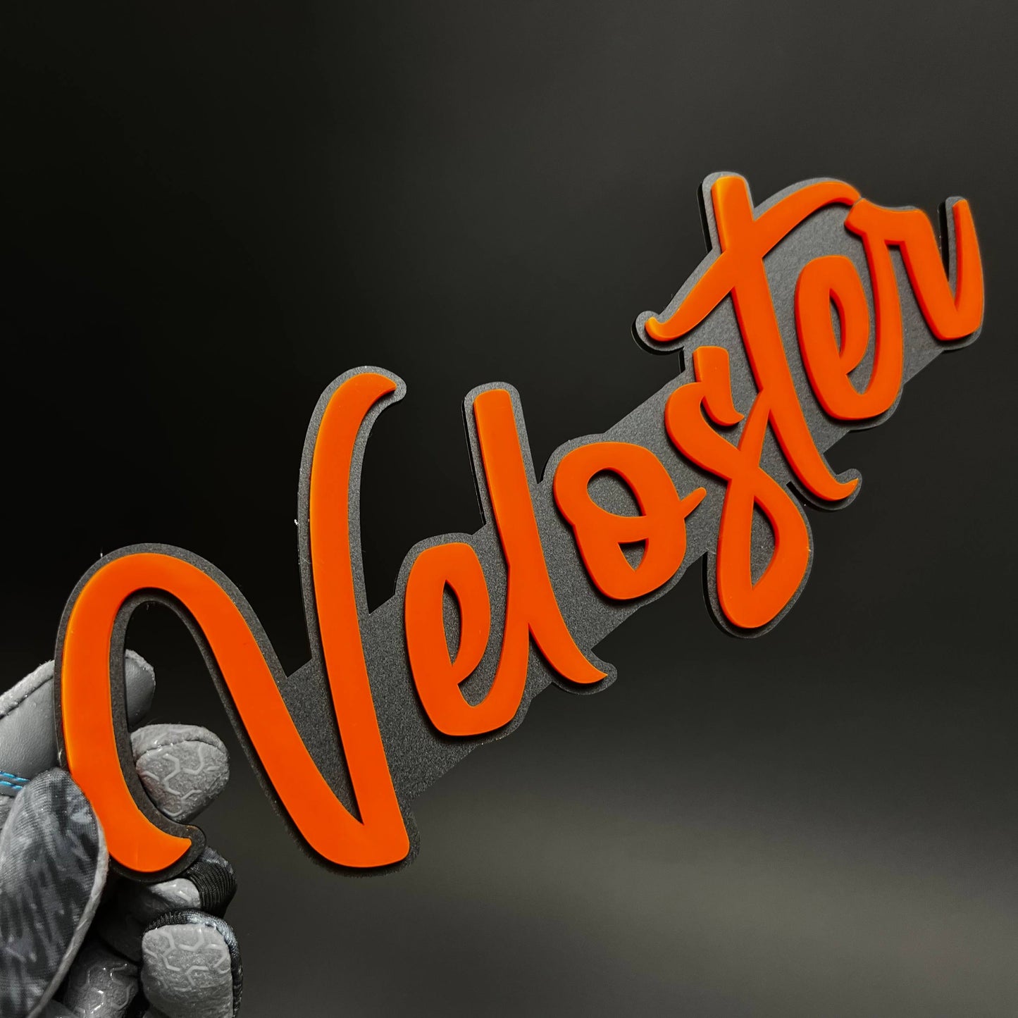1PC Veloster 3D Acrylic Badge - Car Truck Emblem Fender Tailgate Trunk Sticker