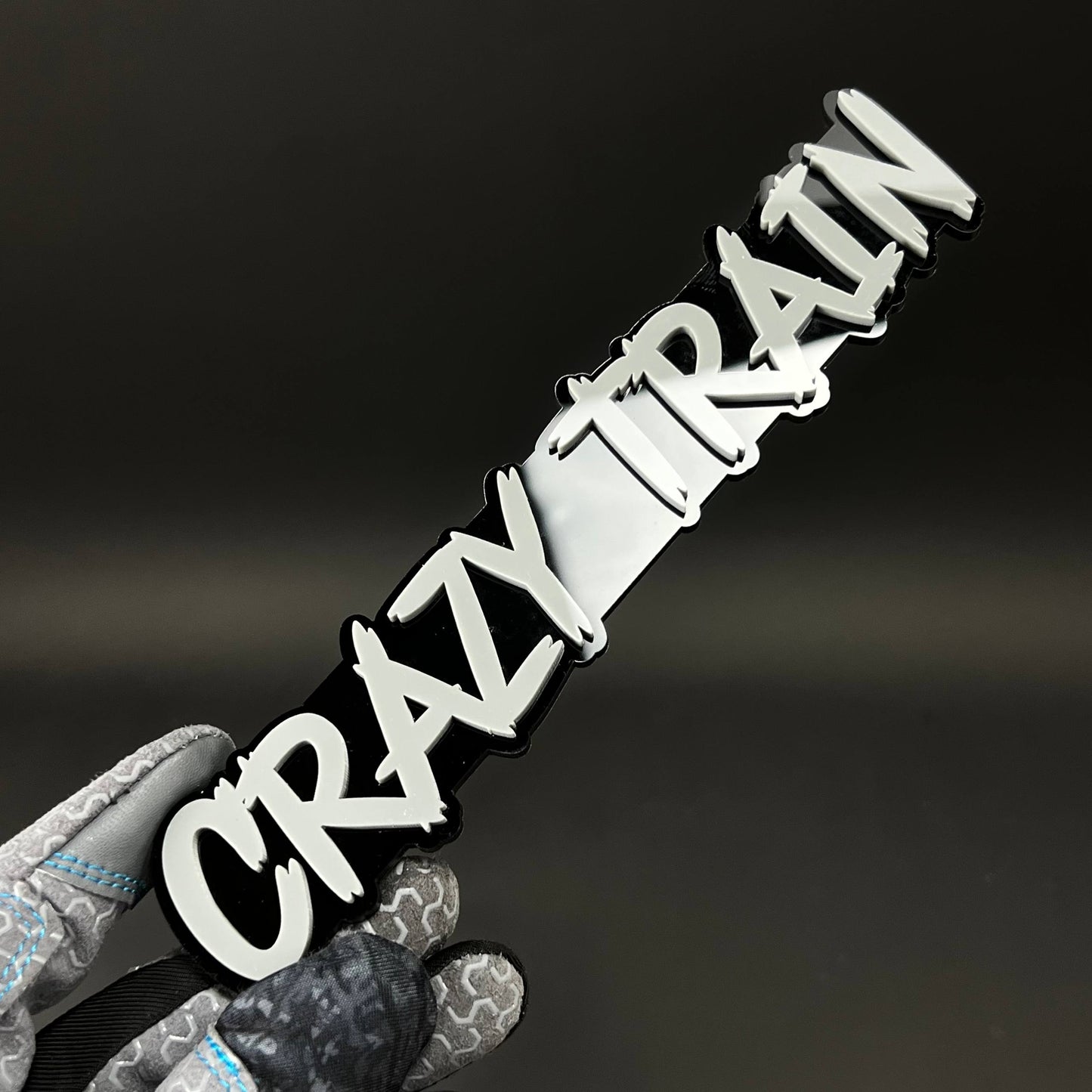 1PC Crazy Train 3D Acrylic Badge - Car Truck Emblem Fender Sticker