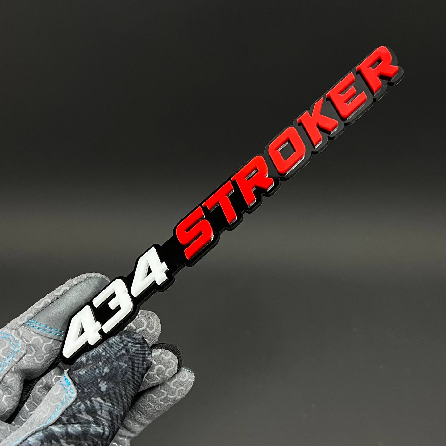 1PC 434 STROKER 3D Acrylic Badge - Car Truck Emblem Fender Sticker