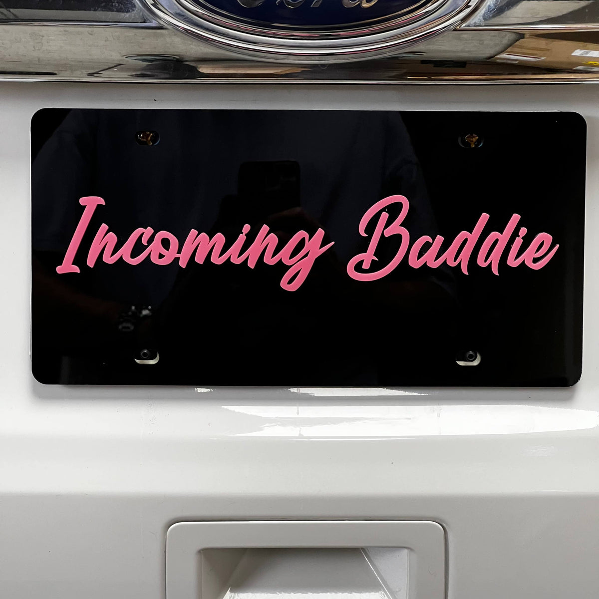 1PC Incoming Baddie 3D Acrylic Badge - Car Truck Emblem Fender Sticker