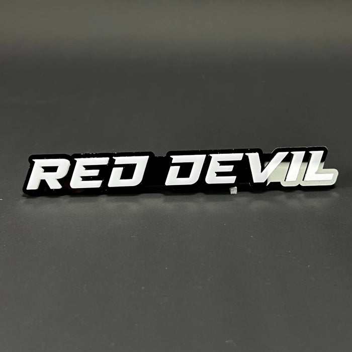 1PC RED DEVIL 3D Acrylic Badge - Car Truck Emblem Fender Tailgate Trunk Sticker