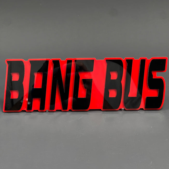 1PC BANG BUS 3D Acrylic Badge - Car Truck Emblem Fender Tailgate Trunk Sticker