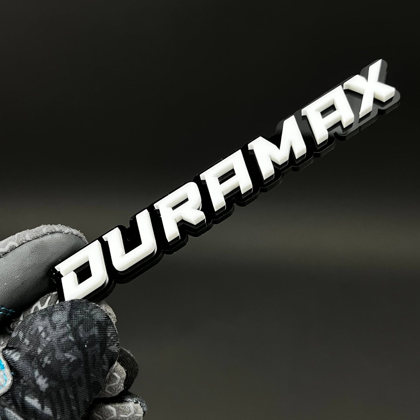 1PC DURAMAX 3D Acrylic Badge - Car Truck Emblem Fender Tailgate Trunk Sticker