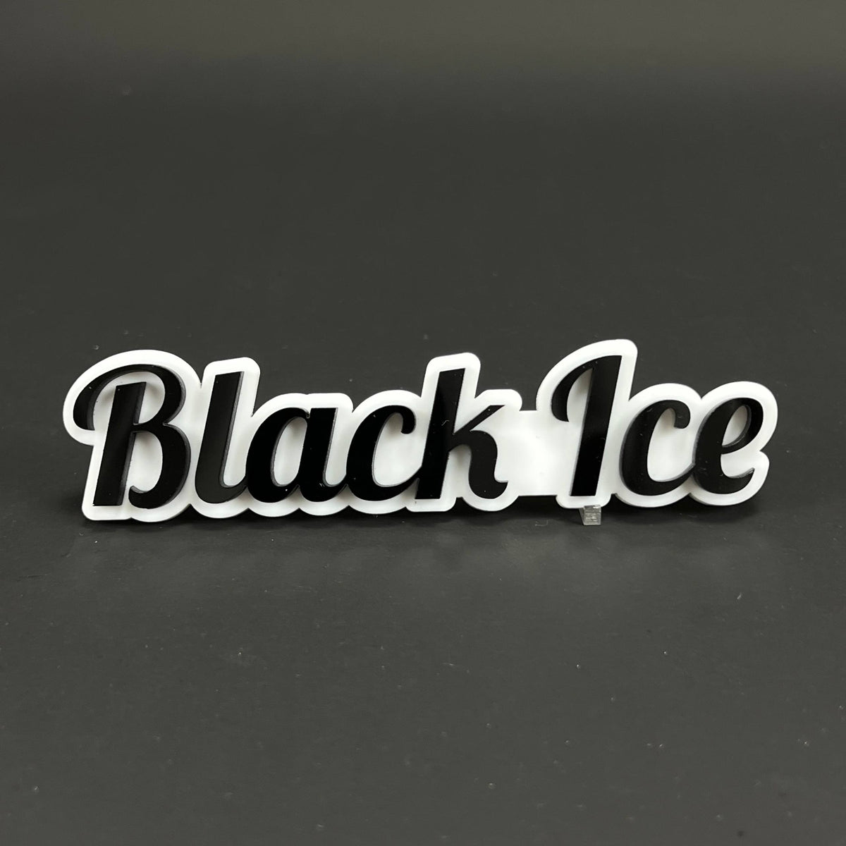 1PC Black Ice 3D Acrylic Badge - Car Truck Emblem Fender Tailgate Trunk Sticker