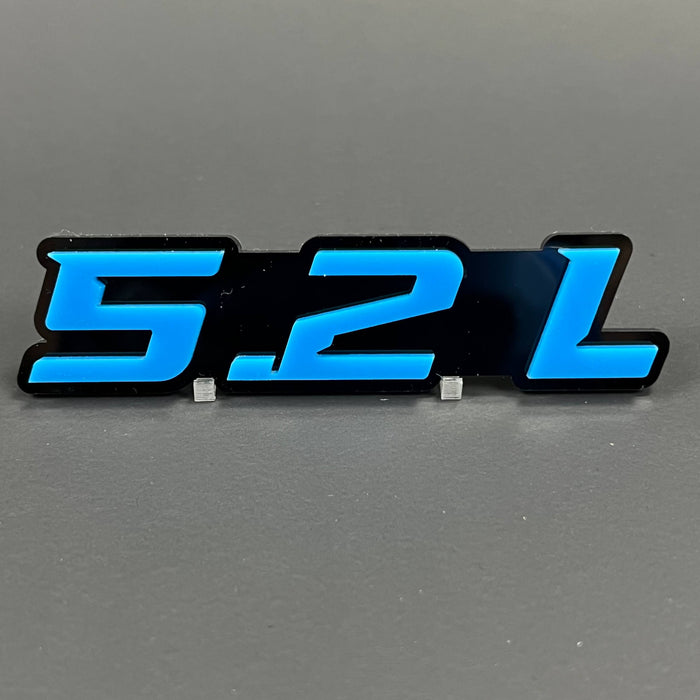 5.2L 3D Acrylic Badge - Car Truck Emblem Fender Tailgate Trunk Sticker