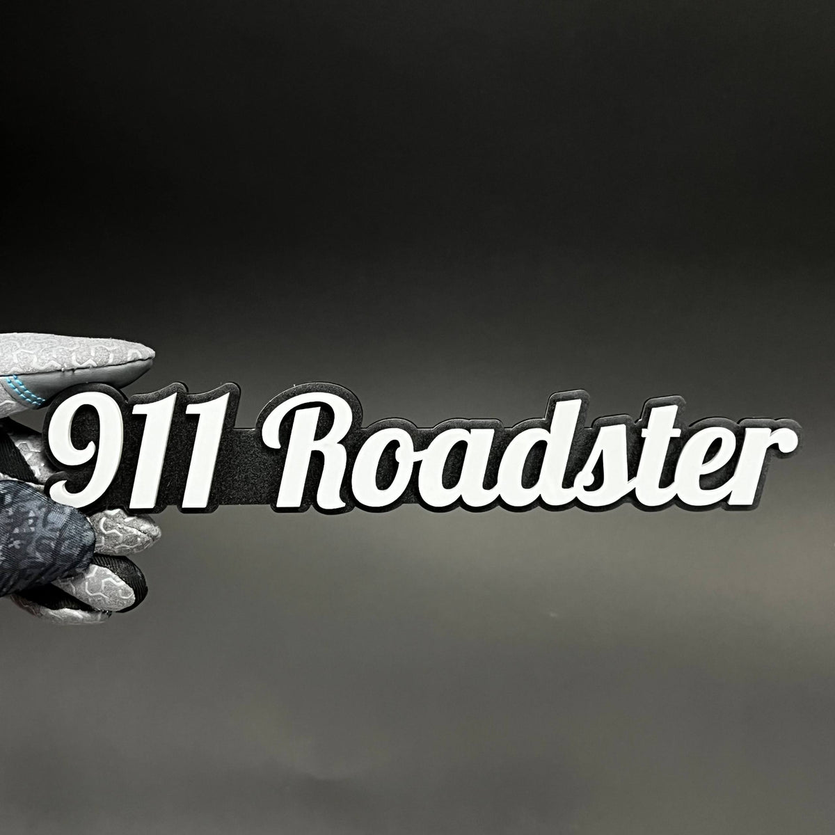 1PC 911 Roadster (White) 3D Acrylic Badge - Car Truck Emblem Fender Sticker