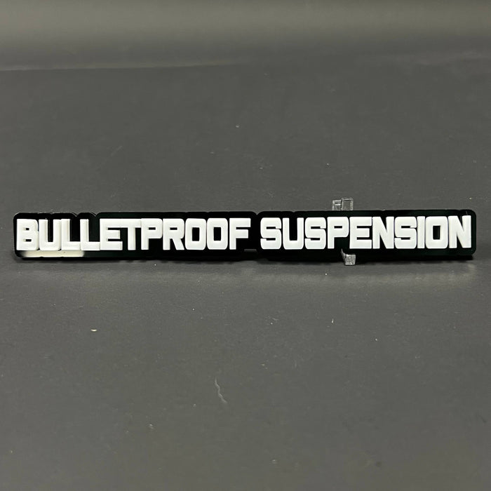 1PC BULLETPROOF SUSPENSION 3D Acrylic Badge - Car Truck Emblem Fender Sticker