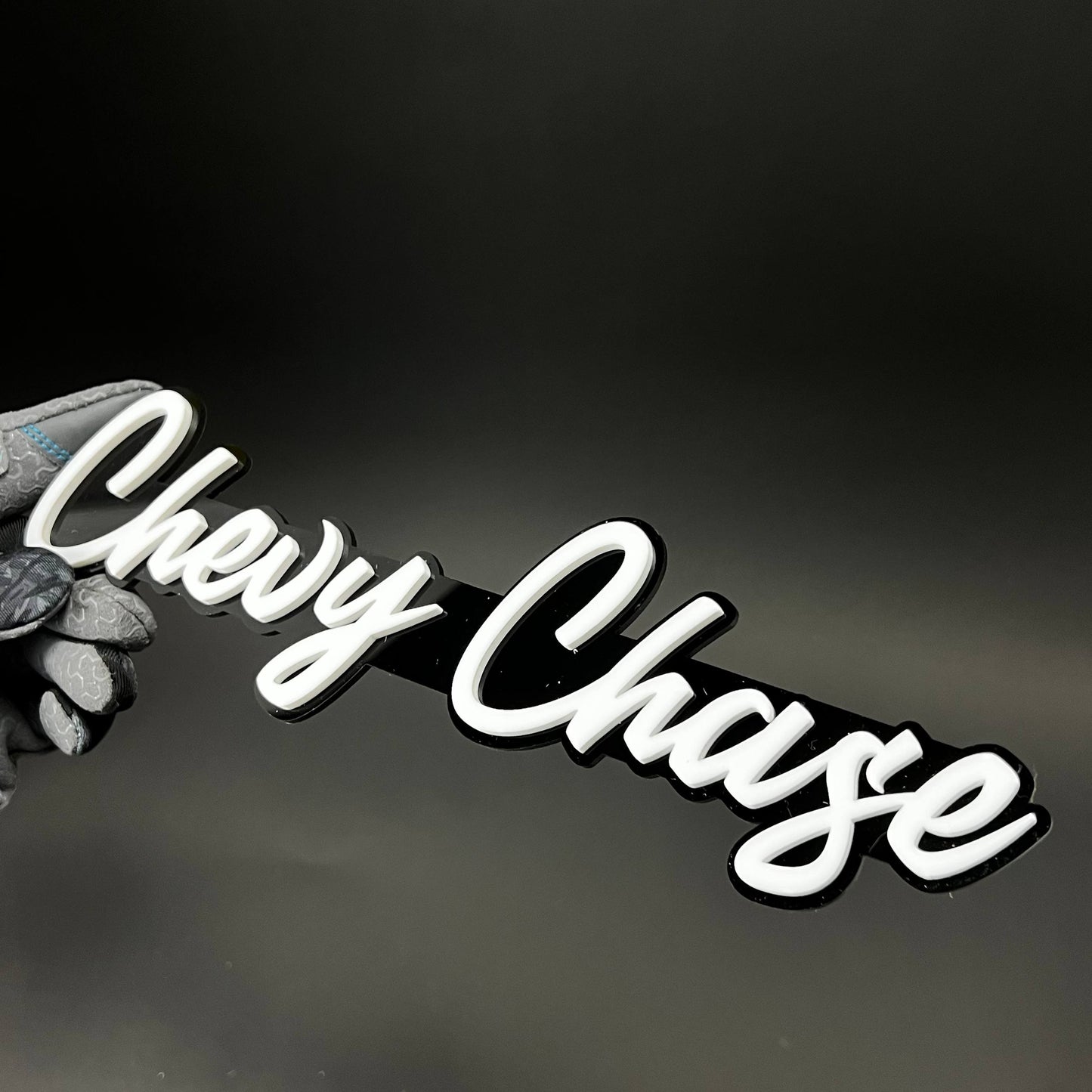 1PC Chevy Chase 3D Acrylic Badge - Car Truck Emblem Fender Sticker