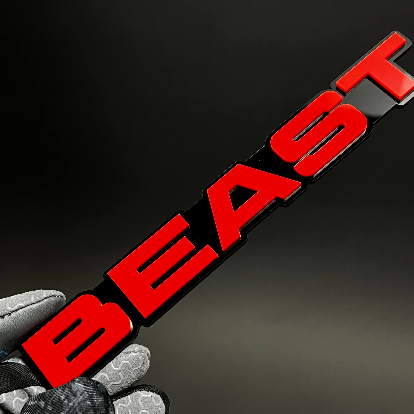1PC BEAST 3D Acrylic Badge - Car Truck Emblem Fender Tailgate Trunk Sticker